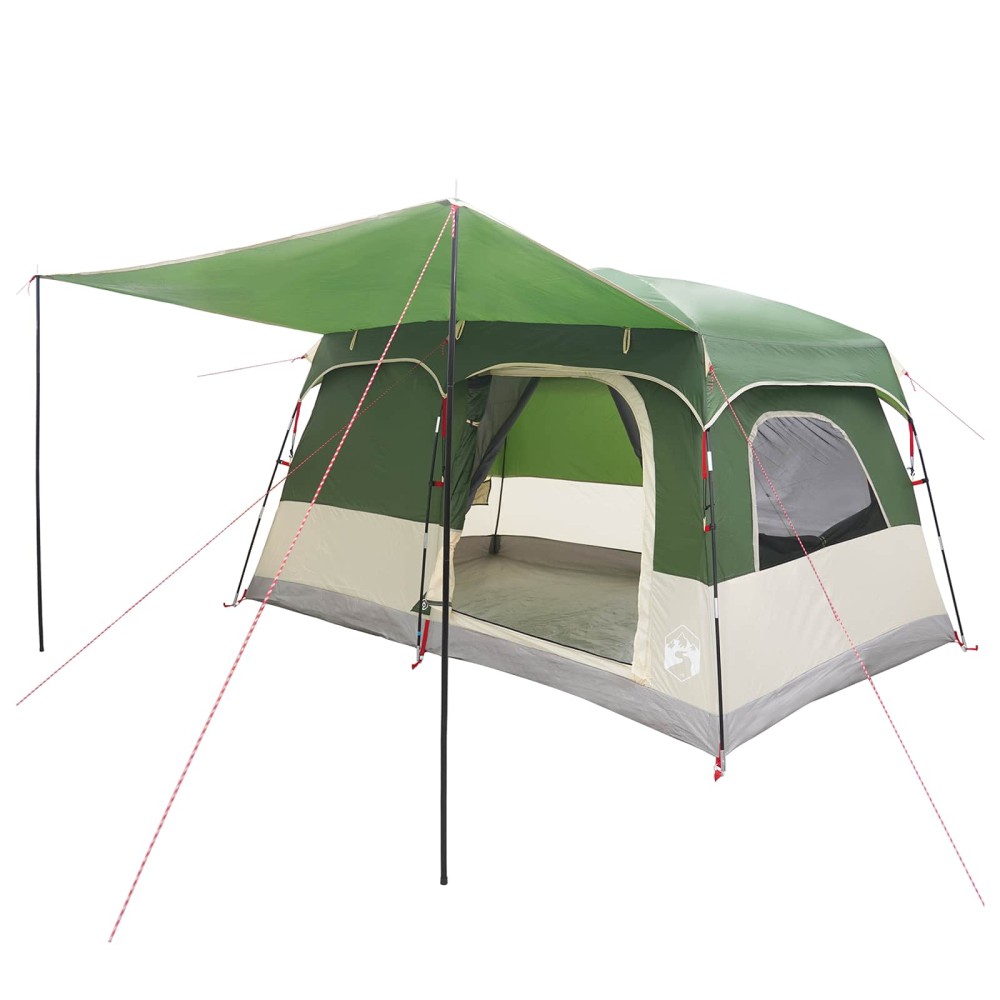 vidaXL Οικογενειακή Σκηνή Πράσινο 320 x 210 x 180 εκ Πολυεστέρας