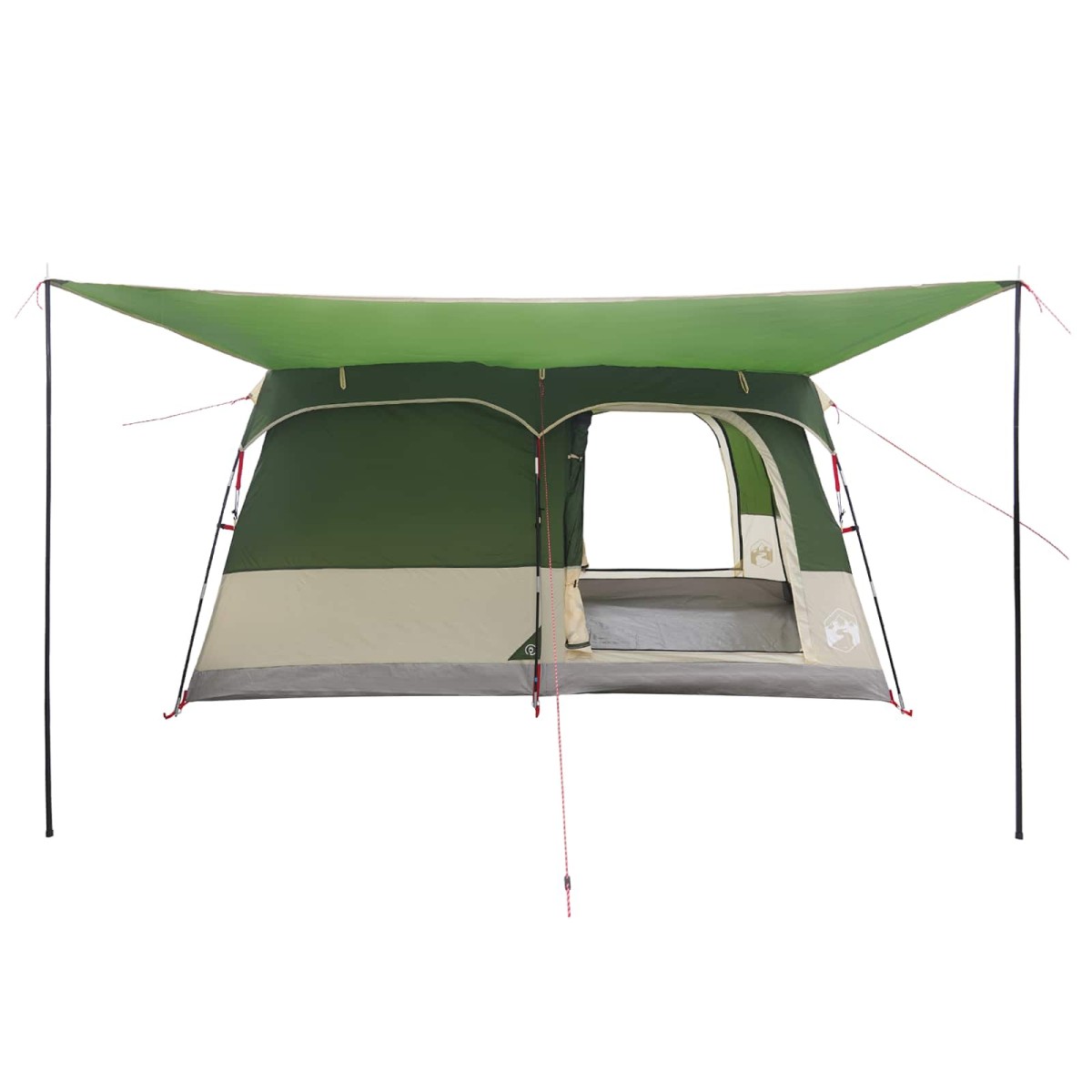 vidaXL Οικογενειακή Σκηνή Πράσινο 320 x 210 x 180 εκ Πολυεστέρας