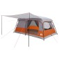 vidaXL Οικογενειακή Σκηνή Γκρι και Πορτοκαλί 500 x 400 x 230 εκ