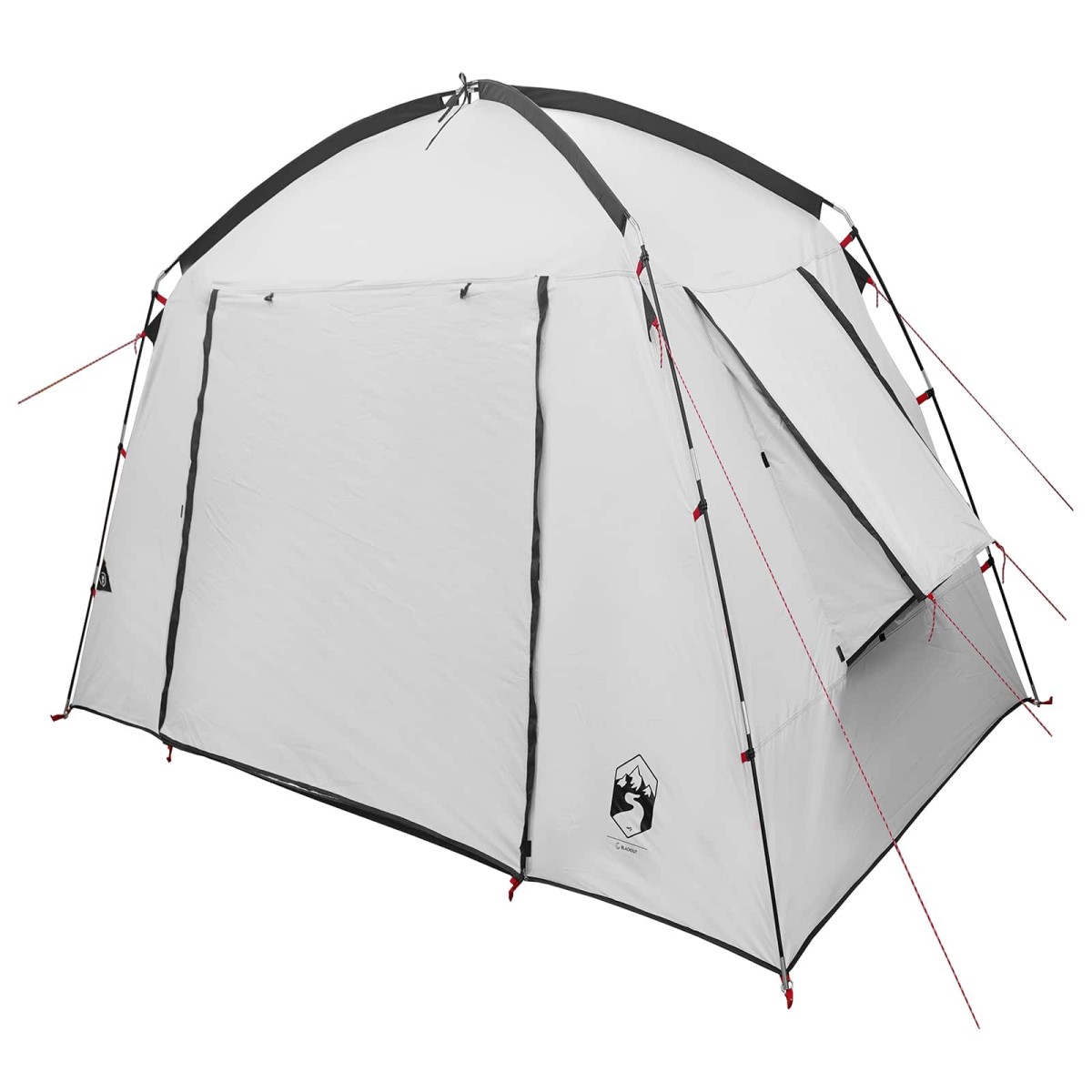 vidaXL Καταφύγιο Τέντας Λευκό Μαύρο 210 x 210 x 138 εκ Πολυεστέρας