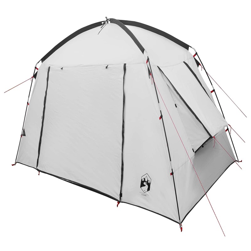 vidaXL Καταφύγιο Τέντας Λευκό Μαύρο 210 x 210 x 138 εκ Πολυεστέρας