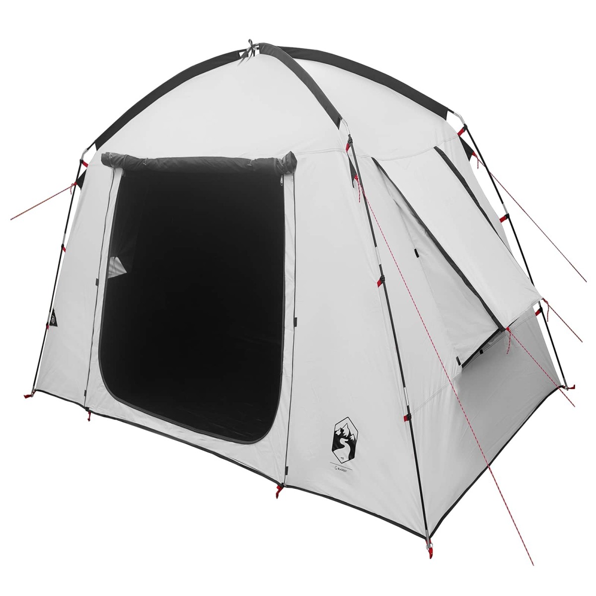 vidaXL Καταφύγιο Τέντας Λευκό Μαύρο 210 x 210 x 138 εκ Πολυεστέρας