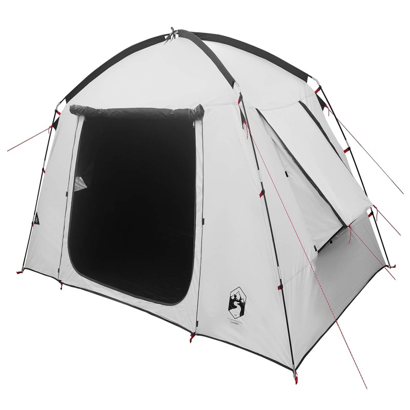 vidaXL Καταφύγιο Τέντας Λευκό Μαύρο 210 x 210 x 138 εκ Πολυεστέρας