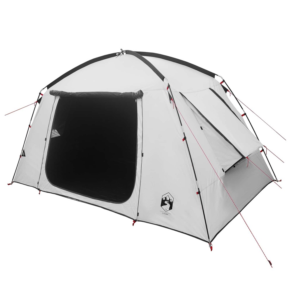 vidaXL Καταφύγιο Τέντας Λευκό Μαύρο 300 x 210 x 156 εκ Πολυεστέρας