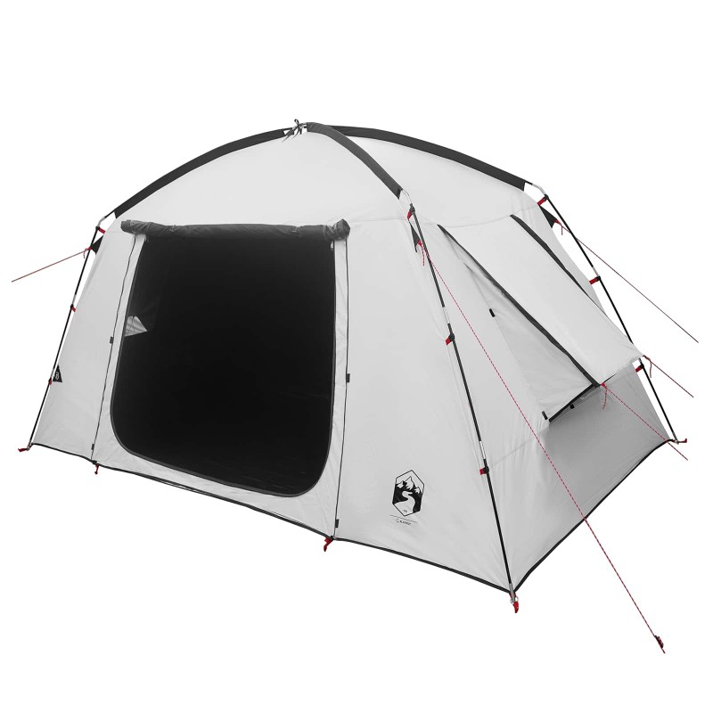 vidaXL Καταφύγιο Τέντας Λευκό Μαύρο 300 x 210 x 156 εκ Πολυεστέρας