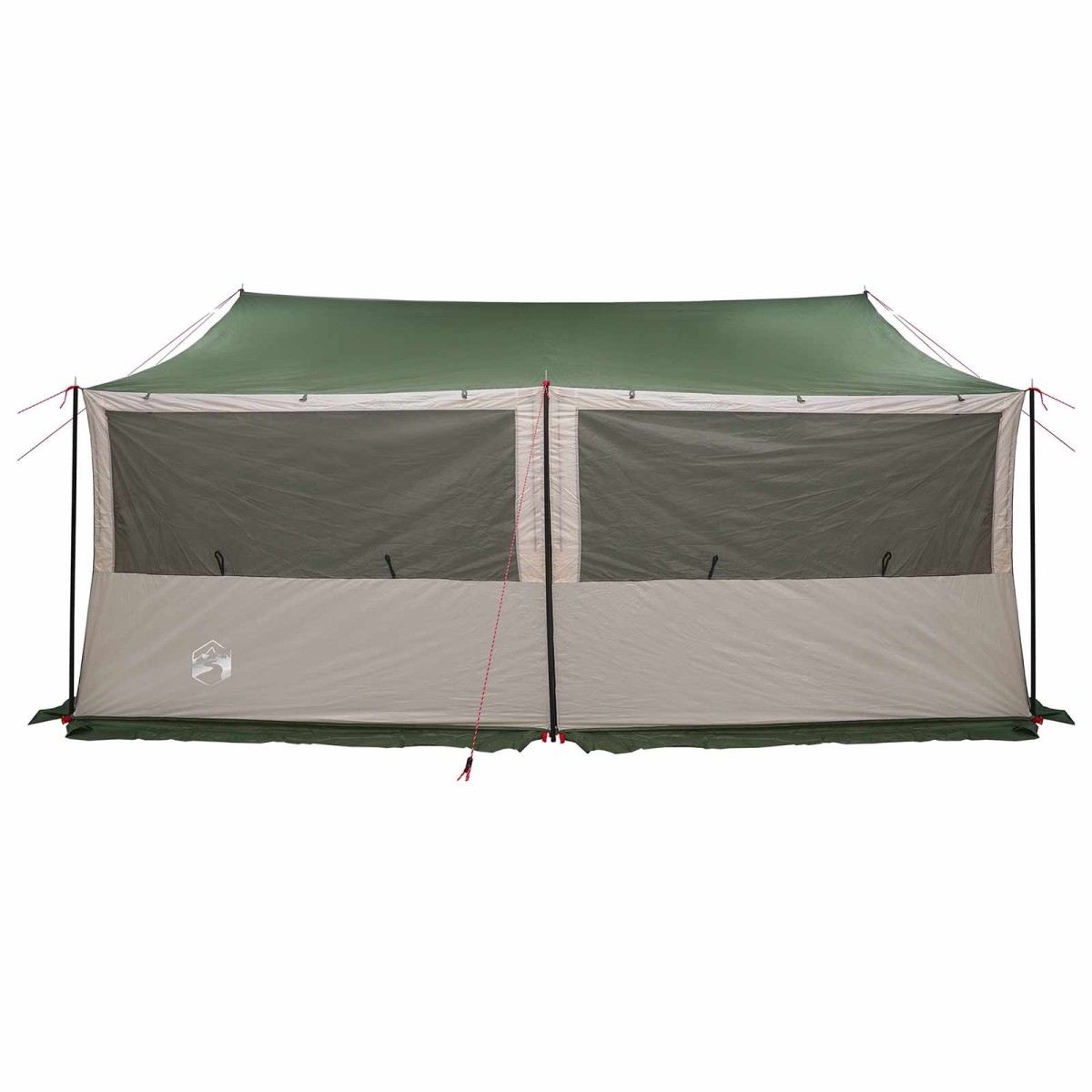 vidaXL Οικογενειακή Σκηνή με στέγη Πράσινο 450 x 400 x 265 εκ