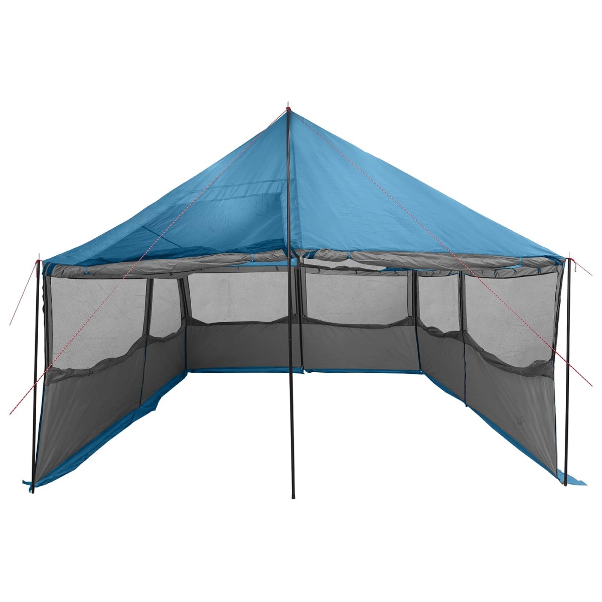 vidaXL Οικογενειακή Σκηνή με στέγη Μπλε 450 x 400 x 265 εκ