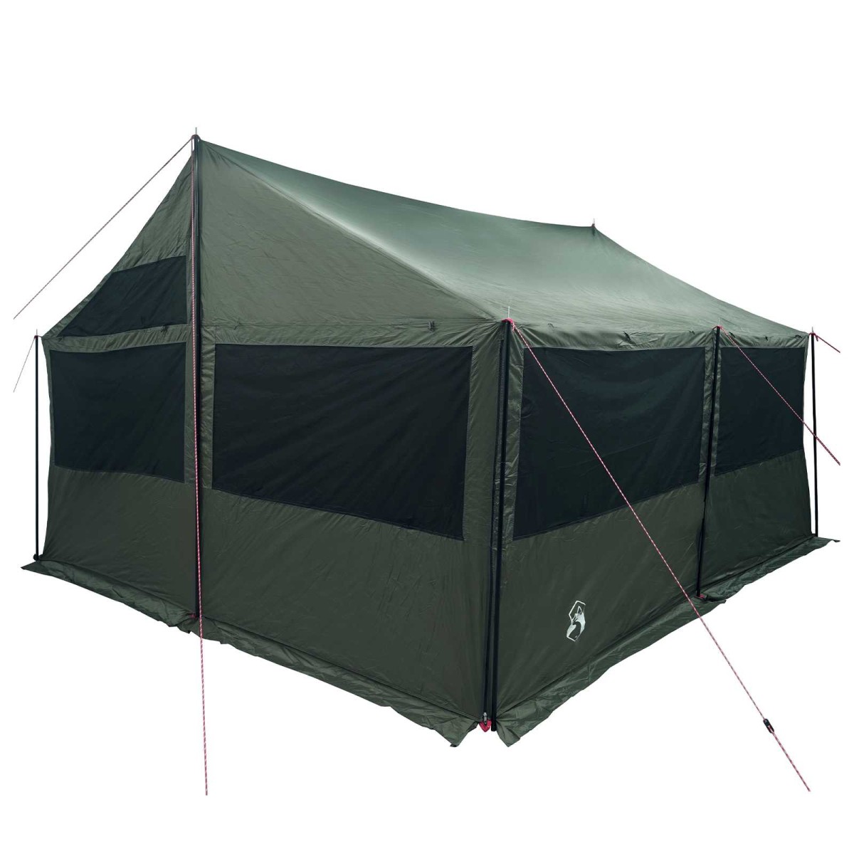 vidaXL Οικογενειακή Σκηνή Στρατιωτικό πράσινο 450 x 400 x 265 εκ
