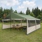 vidaXL Οικογενειακή Σκηνή με στέγη Πράσινο 600 x 400 x 268 εκ.