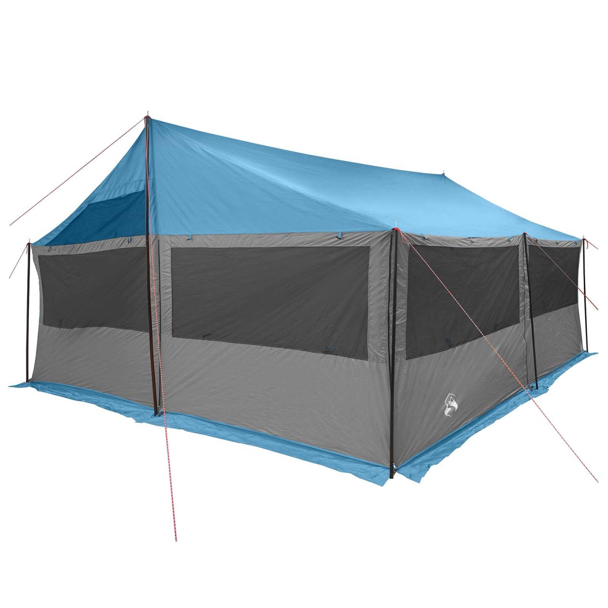 vidaXL Οικογενειακή Σκηνή με στέγη Μπλε 600 x 400 x 268 εκ.