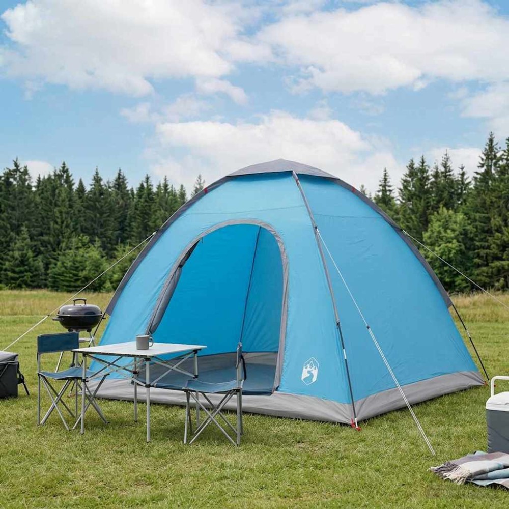 vidaXL Σκηνή Camping με στέγη με αέρα αέρα Μπλε 190 x 140 x 105 εκ.