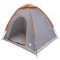vidaXL Σκηνή Camping με στέγη Γκρι και Πορτοκαλί 190 x 140 x 105 εκ.