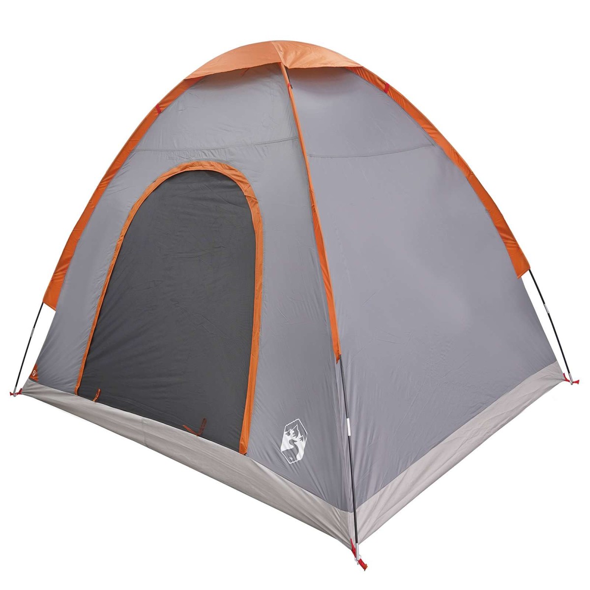 vidaXL Σκηνή Camping με στέγη Γκρι και Πορτοκαλί 190 x 140 x 105 εκ.