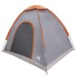 vidaXL Σκηνή Camping με στέγη Γκρι και Πορτοκαλί 190 x 140 x 105 εκ.