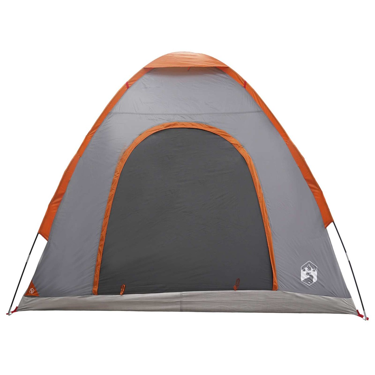 vidaXL Σκηνή Camping με στέγη Γκρι και Πορτοκαλί 190 x 140 x 105 εκ.