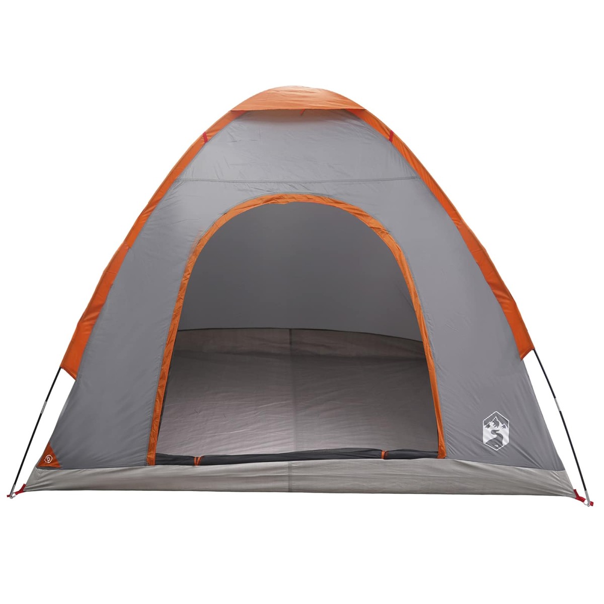 vidaXL Σκηνή Camping με στέγη Γκρι και Πορτοκαλί 190 x 140 x 105 εκ.