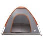 vidaXL Σκηνή Camping με στέγη Γκρι και Πορτοκαλί 190 x 140 x 105 εκ.