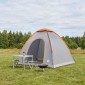 vidaXL Σκηνή Camping με στέγη Γκρι και Πορτοκαλί 190 x 140 x 105 εκ.