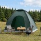 vidaXL Σκηνή Camping με στέγη Στρατιωτικό Πράσινο 190 x 140 x 105 εκ.