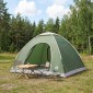 vidaXL Σκηνή Camping με στέγη με αέρα αέρα Πράσινο 275 x 215 x 125 εκ.