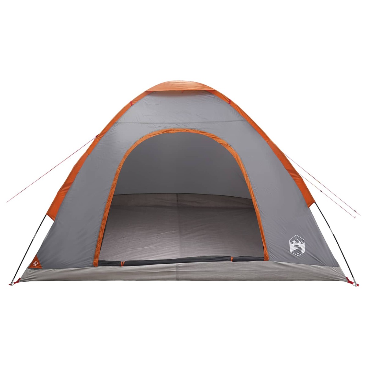 vidaXL Σκηνή Camping με στέγη Γκρι και Πορτοκαλί 275 x 215 x 125 εκ.