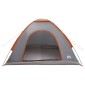 vidaXL Σκηνή Camping με στέγη Γκρι και Πορτοκαλί 275 x 215 x 125 εκ.