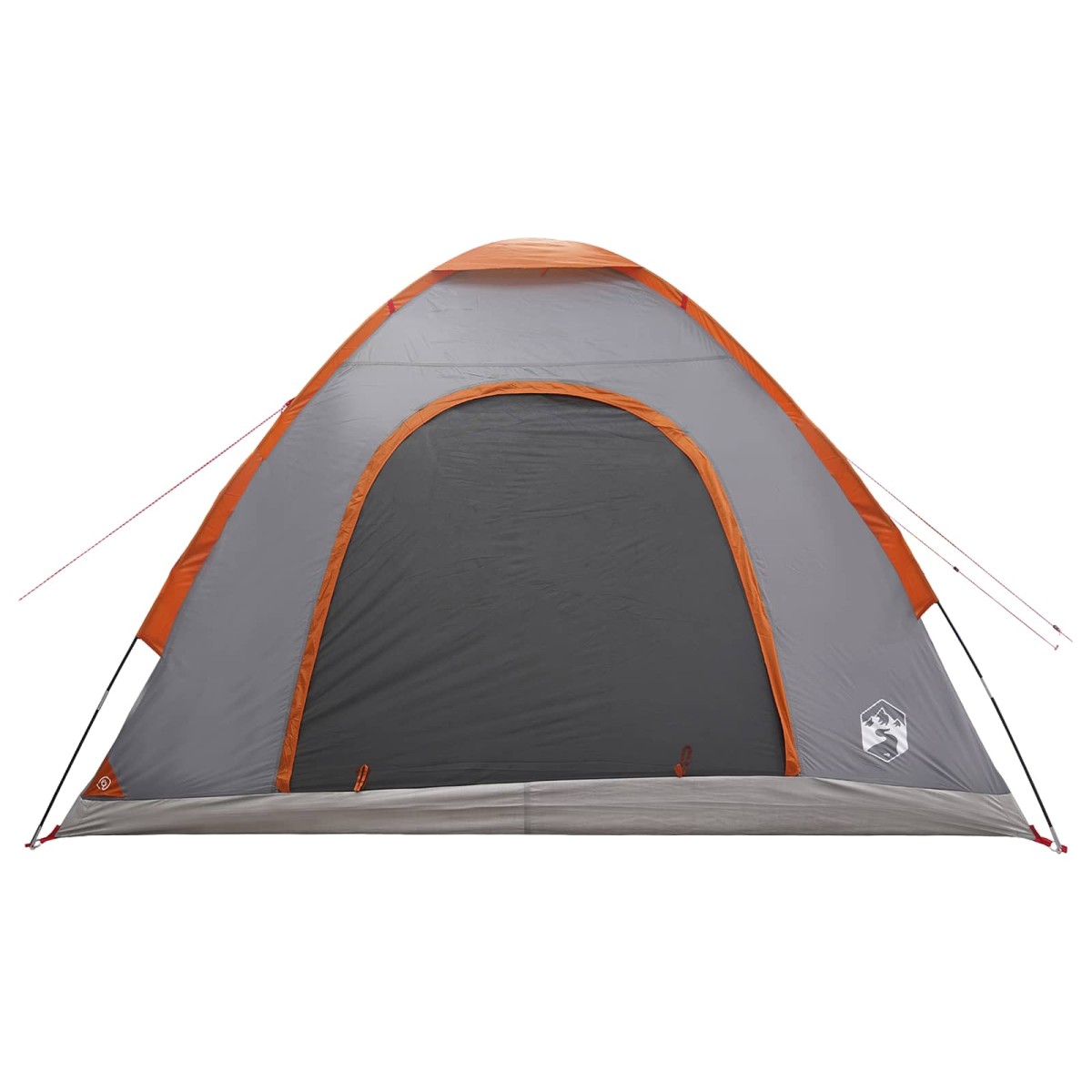 vidaXL Σκηνή Camping με στέγη Γκρι και Πορτοκαλί 275 x 215 x 125 εκ.