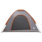 vidaXL Σκηνή Camping με στέγη Γκρι και Πορτοκαλί 275 x 215 x 125 εκ.