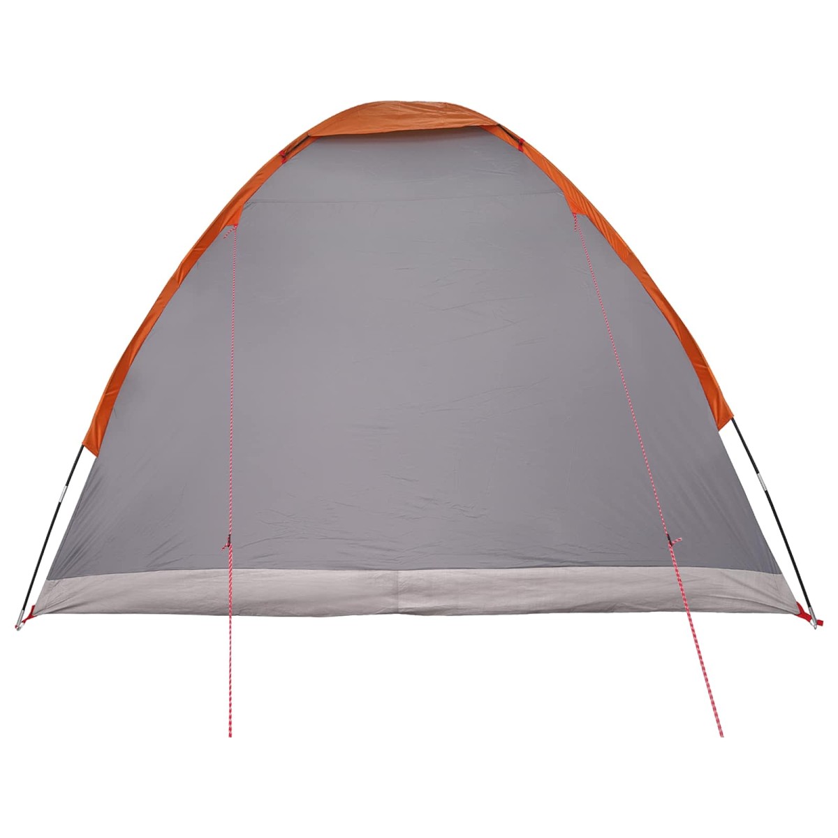 vidaXL Σκηνή Camping με στέγη Γκρι και Πορτοκαλί 275 x 215 x 125 εκ.