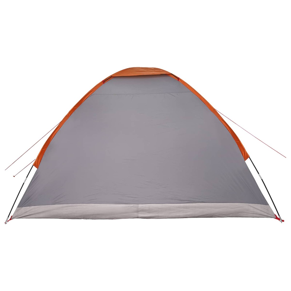 vidaXL Σκηνή Camping με στέγη Γκρι και Πορτοκαλί 275 x 215 x 125 εκ.