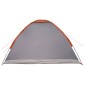 vidaXL Σκηνή Camping με στέγη Γκρι και Πορτοκαλί 275 x 215 x 125 εκ.