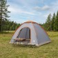 vidaXL Σκηνή Camping με στέγη Γκρι και Πορτοκαλί 275 x 215 x 125 εκ.