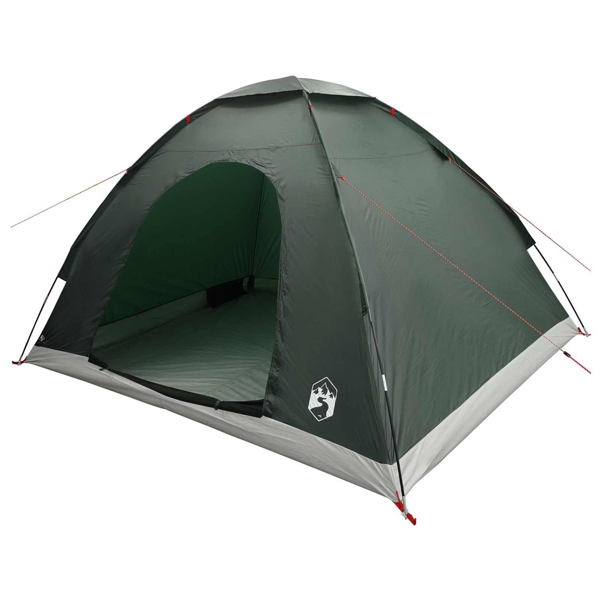 vidaXL Σκηνή Camping με στέγη Στρατιωτικό Πράσινο 275 x 215 x 125 εκ.