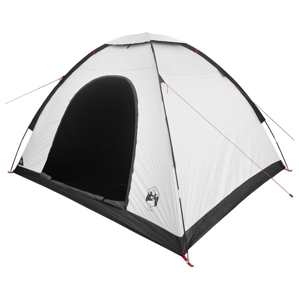 vidaXL Σκηνή Camping με στέγη Λευκό Μαύρο 275 x 215 x 125 εκ.