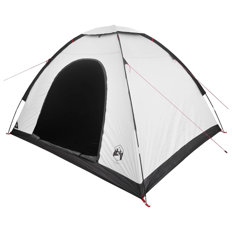 vidaXL Σκηνή Camping με στέγη Λευκό Μαύρο 275 x 215 x 125 εκ.