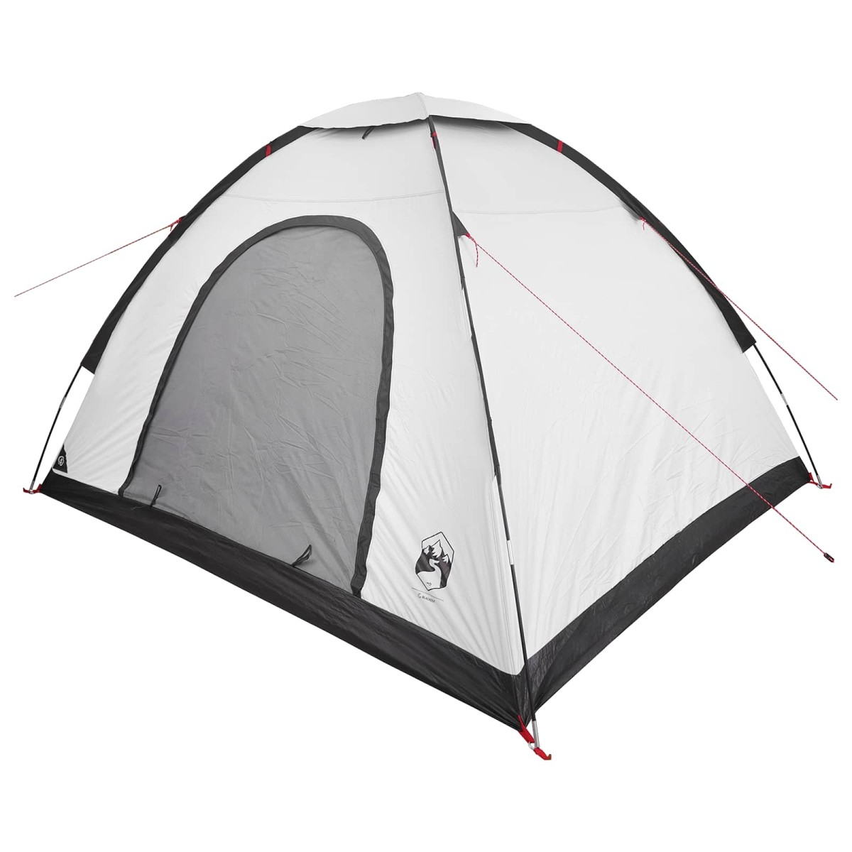 vidaXL Σκηνή Camping με στέγη Λευκό Μαύρο 275 x 215 x 125 εκ.