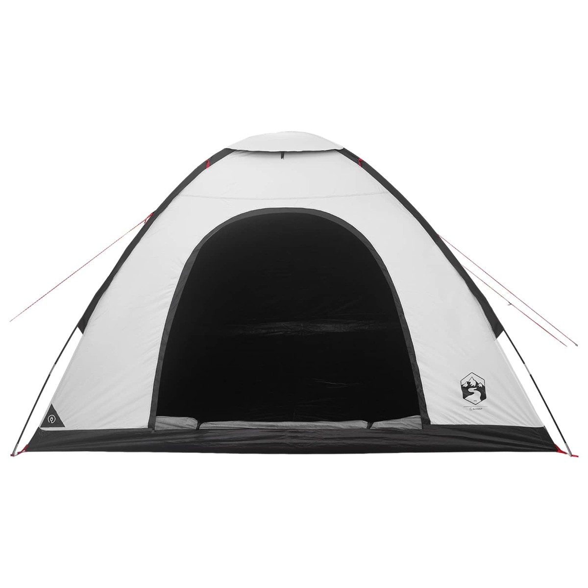 vidaXL Σκηνή Camping με στέγη Λευκό Μαύρο 275 x 215 x 125 εκ.