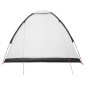 vidaXL Σκηνή Camping με στέγη Λευκό Μαύρο 275 x 215 x 125 εκ.
