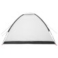 vidaXL Σκηνή Camping με στέγη Λευκό Μαύρο 275 x 215 x 125 εκ.