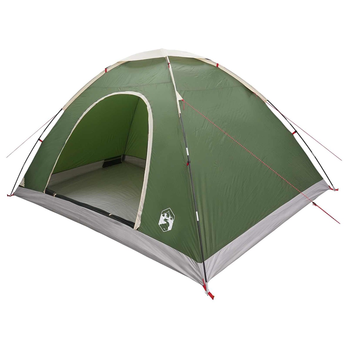 vidaXL Σκηνή Camping με στέγη με αέρα αέρα Πράσινο 335 x 275 x 180 εκ.