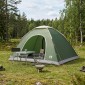 vidaXL Σκηνή Camping με στέγη με αέρα αέρα Πράσινο 335 x 275 x 180 εκ.