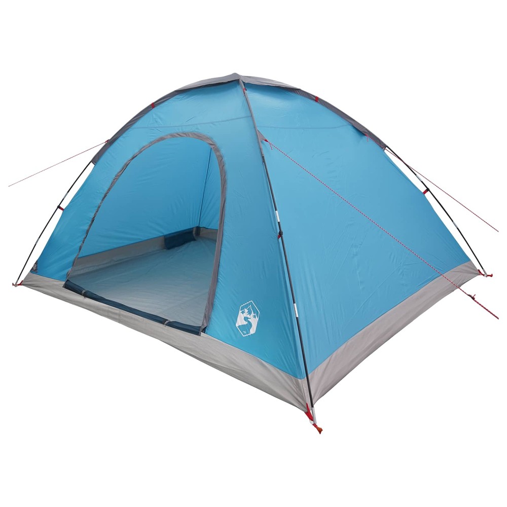 vidaXL Σκηνή Camping με στέγη με αέρα αέρα Μπλε 335 x 275 x 180 εκ.