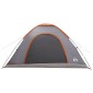 vidaXL Σκηνή Camping με στέγη Γκρι και Πορτοκαλί 335 x 275 x 180 εκ.