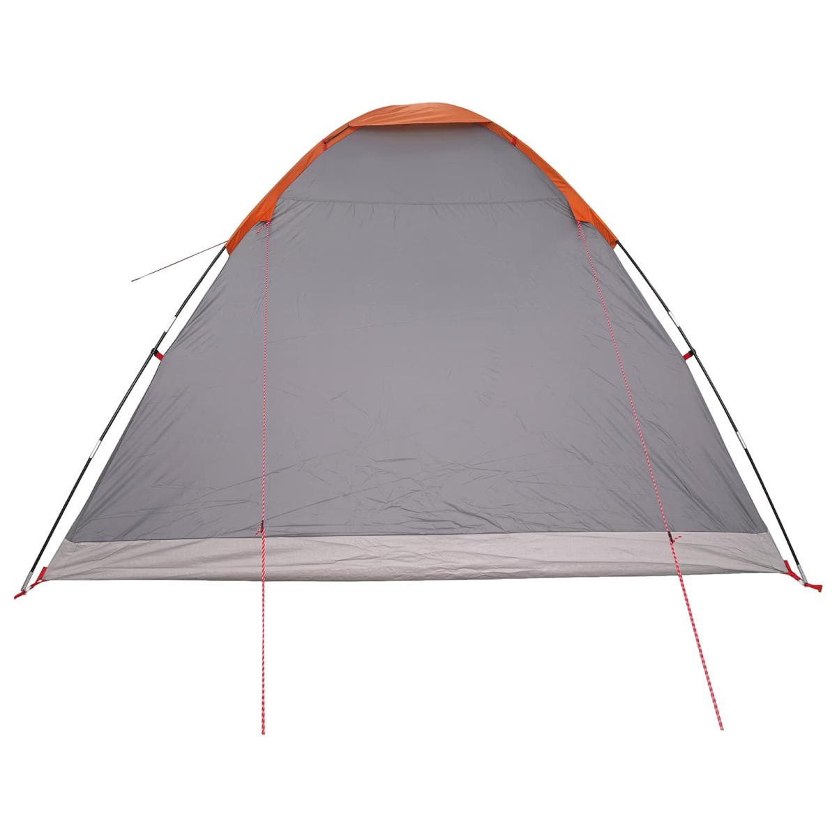 vidaXL Σκηνή Camping με στέγη Γκρι και Πορτοκαλί 335 x 275 x 180 εκ.