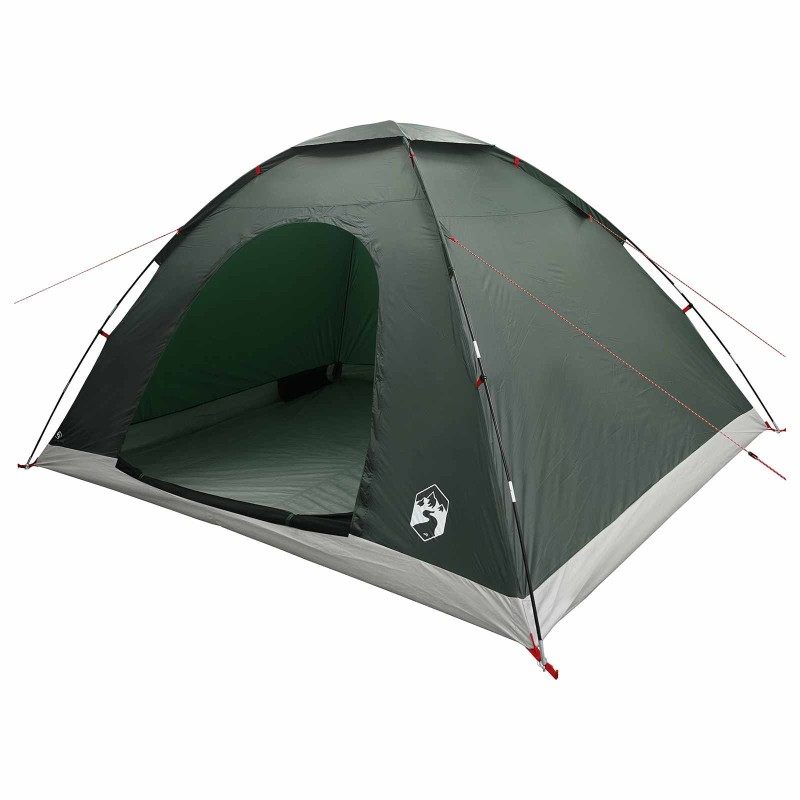 vidaXL Σκηνή Camping με στέγη Στρατιωτικό Πράσινο 335 x 275 x 180 εκ.