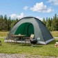 vidaXL Σκηνή Camping με στέγη Στρατιωτικό Πράσινο 335 x 275 x 180 εκ.