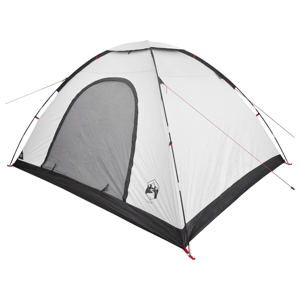 vidaXL Σκηνή Camping με στέγη Λευκό Μαύρο 335 x 275 x 180 εκ.