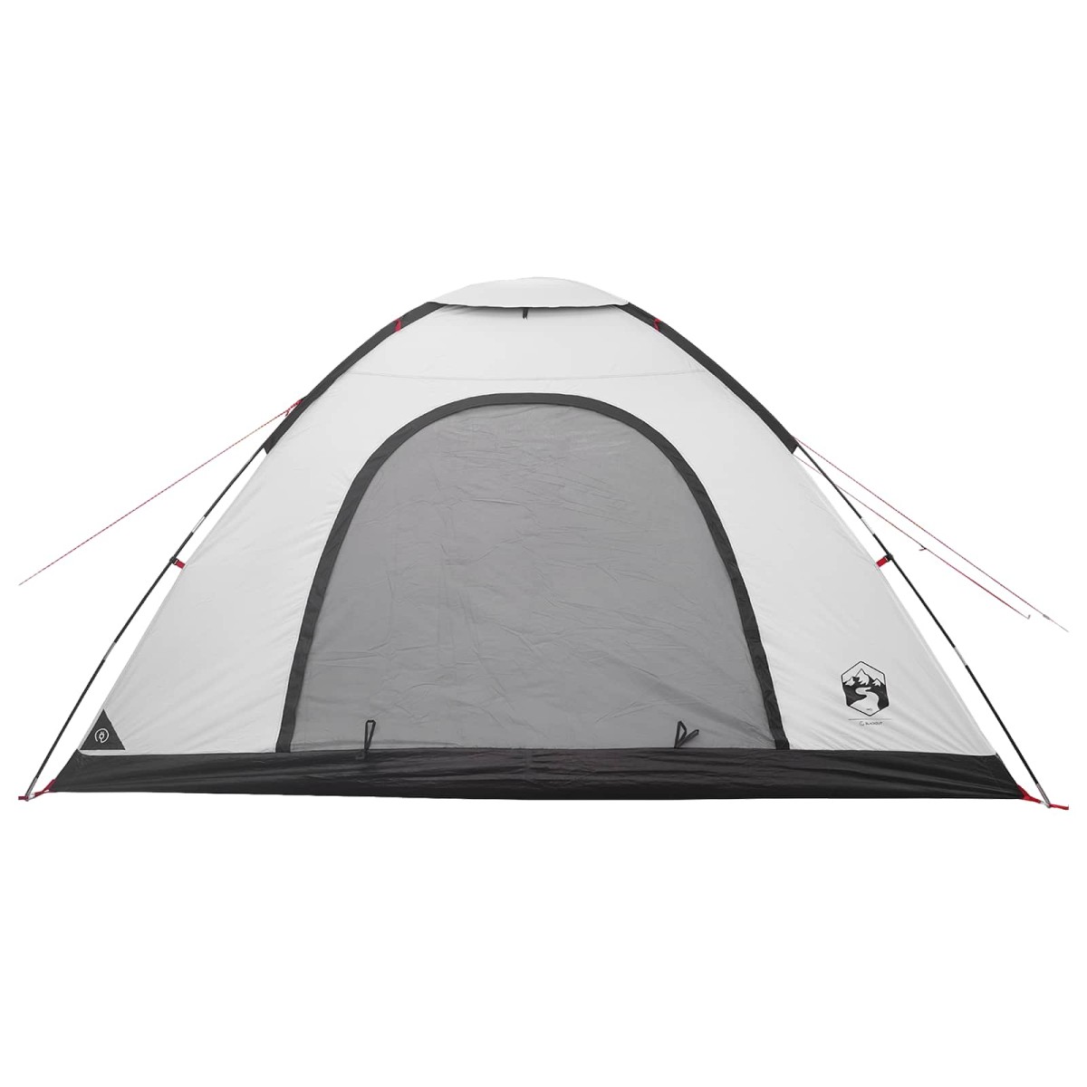 vidaXL Σκηνή Camping με στέγη Λευκό Μαύρο 335 x 275 x 180 εκ.