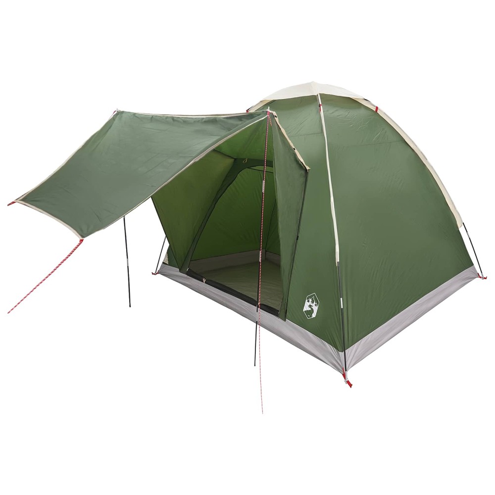 vidaXL Σκηνή Camping με στέγη Πράσινο 2 Άτομα Πολυεστέρας και Χάλυβας