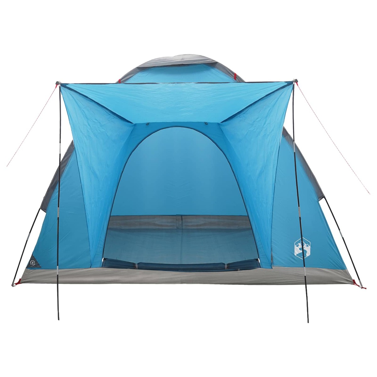 vidaXL Σκηνή Camping με στέγη Μπλε 2 Άτομα Πολυεστέρας και Χάλυβας